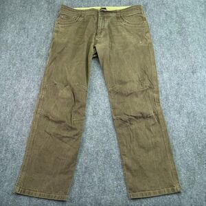 KUHL‎ Pants Mens 40x34 (Fits 41x31) Green Riot Straight Leg Slub Patina Dye